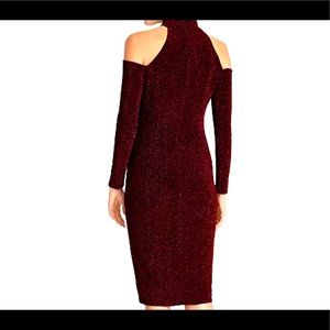 burgundy dress by Rachel Roy
